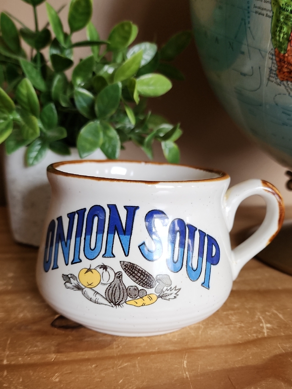 Vintage Stoneware Soup Mug Bowl